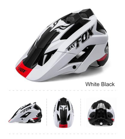 Batfox mtb helmet Size M Bicycle Helmet Men Women Molded Mountain Bike Ultralight Cycling Helmets