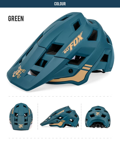 BATFOX In-mold DH MTB Bicycle Helmet Sports Anti-impact Road Mountain Bike Helmet casco fox Men Women Riding Cycling Helmet