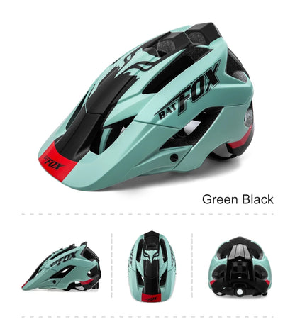 Batfox mtb helmet Size M Bicycle Helmet Men Women Molded Mountain Bike Ultralight Cycling Helmets