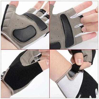 Cycling Gloves Bicycle Gloves for Men Women Mountain Bike Gloves Anti-Slip Shock Absorbing Half Finger Sport Gloves Accessories