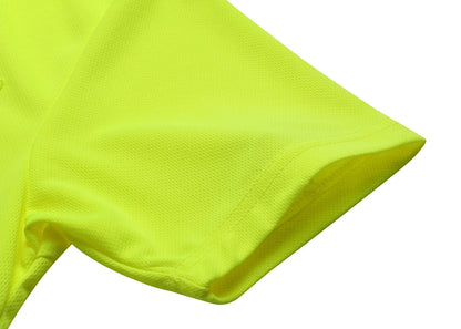 Hi vis work shirt Long Sleeve Safety Polo Shirt Orange High Visibility Reflective Shirt With Pockets