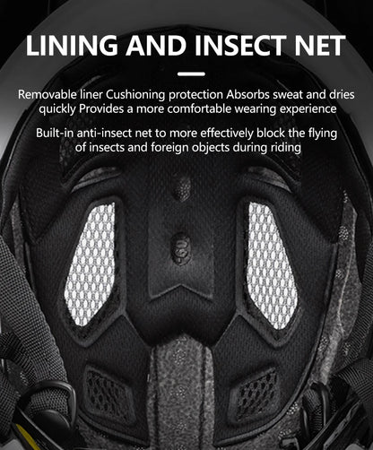 Eastinear's New Adult Bicycle Helmet Full-face Detachable Outdoor Sports Motorcycle Skateboard Riding Helmet
