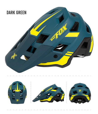 BATFOX In-mold DH MTB Bicycle Helmet Sports Anti-impact Road Mountain Bike Helmet casco fox Men Women Riding Cycling Helmet