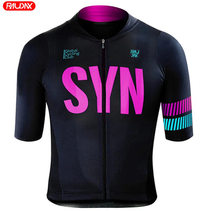 Cycling Jersey 2024 SYN Raudax Bike Shirts Breathable Racing Sport Mtb Bicycle Jerseys Ropa De Hombre Clothes Cycling Clothing