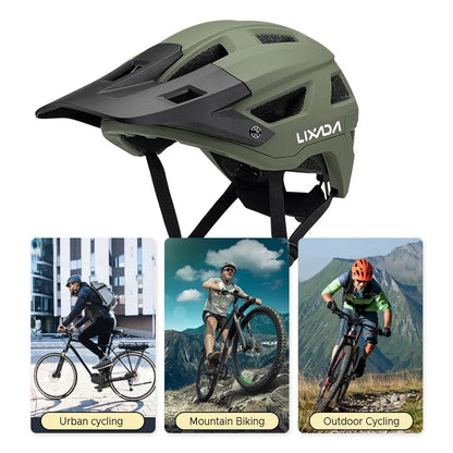 Bike Helmet for Men and Women Mountain Helmet Road Bike Helmet 55-61cm Adjustable Dial Removable Visor Ventilation 14 Air Vents