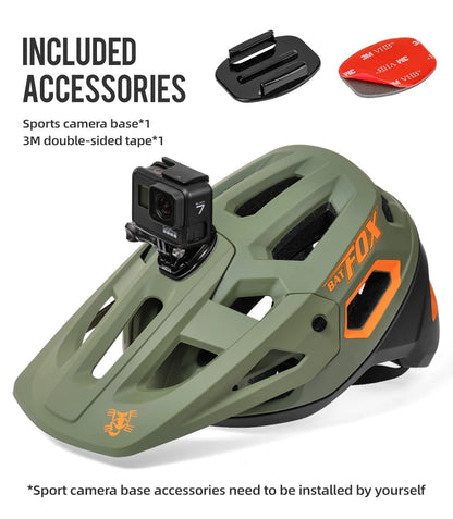 BATFOX mountain helmet bike accessories head safety bicycle protection equipment