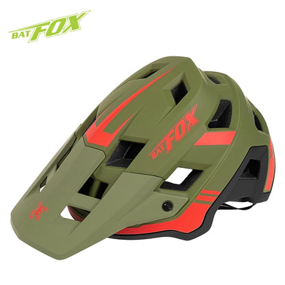 BATFOX In-mold DH MTB Bicycle Helmet Sports Anti-impact Road Mountain Bike Helmet casco fox Men Women Riding Cycling Helmet