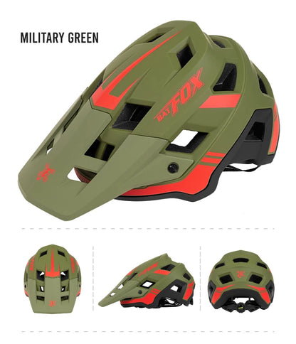 BATFOX In-mold DH MTB Bicycle Helmet Sports Anti-impact Road Mountain Bike Helmet casco fox Men Women Riding Cycling Helmet