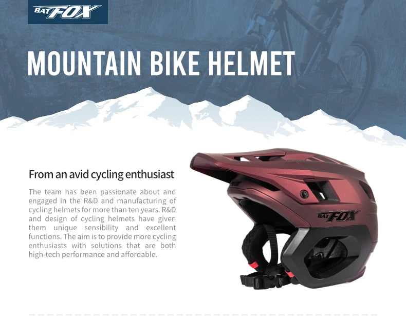 BATFOX mountain helmet bike accessories head safety bicycle protection equipment