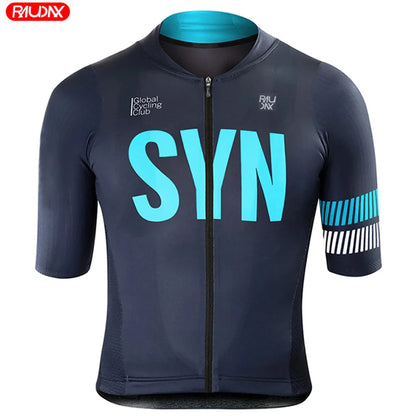 Cycling Jersey 2024 SYN Raudax Bike Shirts Breathable Racing Sport Mtb Bicycle Jerseys Ropa De Hombre Clothes Cycling Clothing