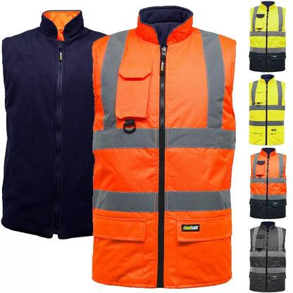 Hi Vis Reverible Bodywarmer - HV010 / HV037-0