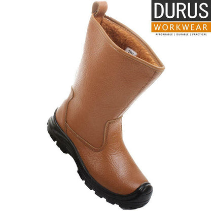 Durus Workwear Steel Toe Cap Fur Lined Rigger Boot SBU01-0