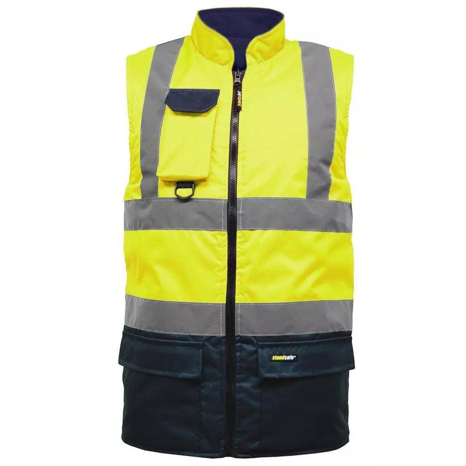 Hi Vis Reverible Bodywarmer - HV010 / HV037-3