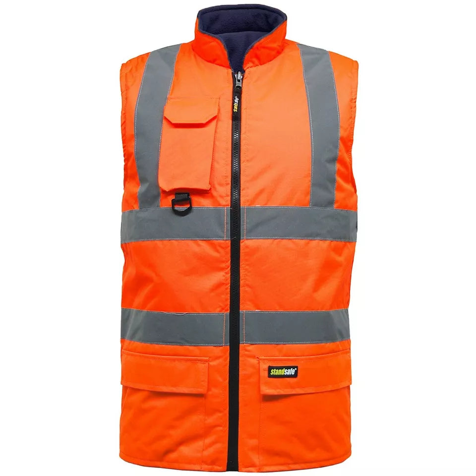 Hi Vis Reverible Bodywarmer - HV010 / HV037-4