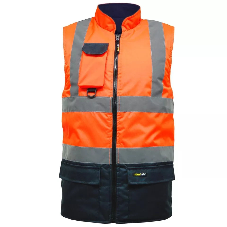 Hi Vis Reverible Bodywarmer - HV010 / HV037-1