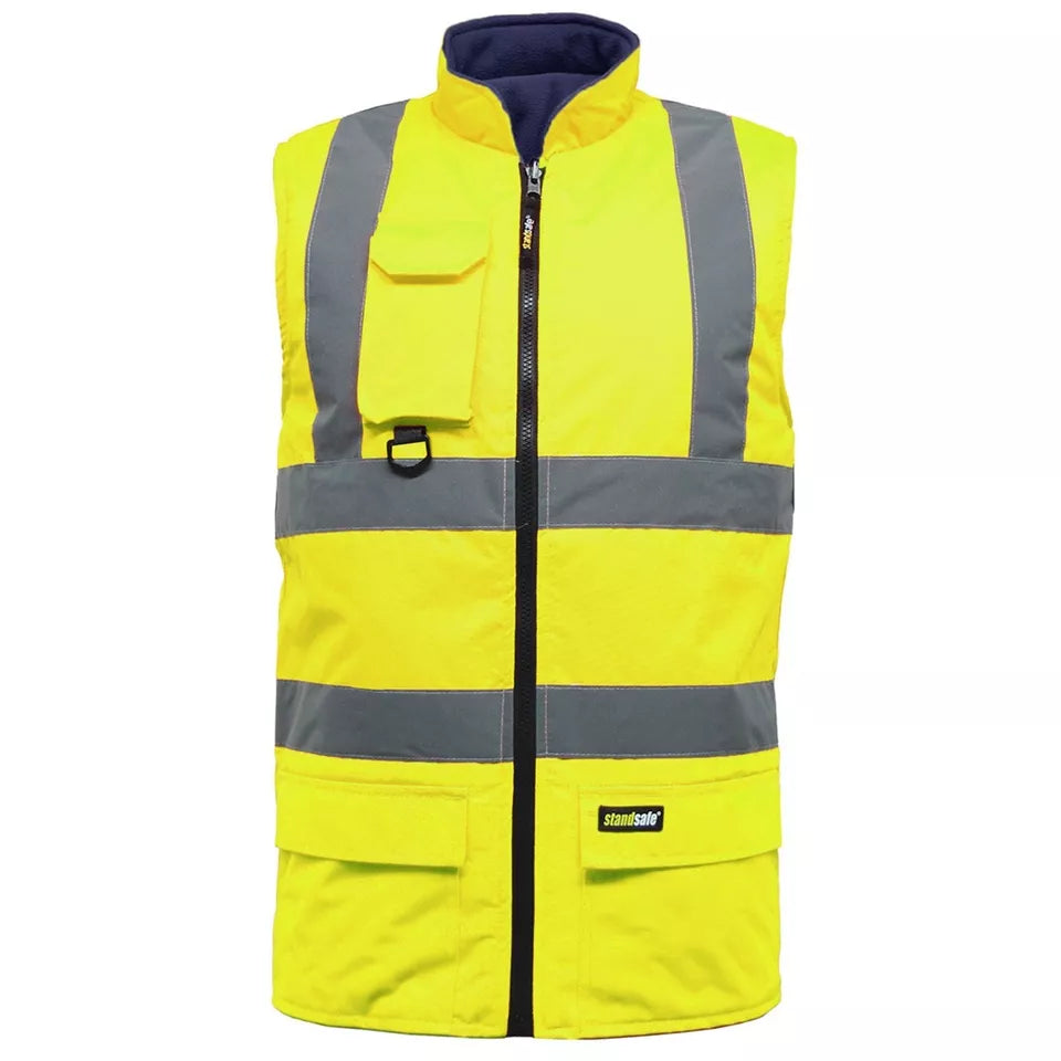 Hi Vis Reverible Bodywarmer - HV010 / HV037-5